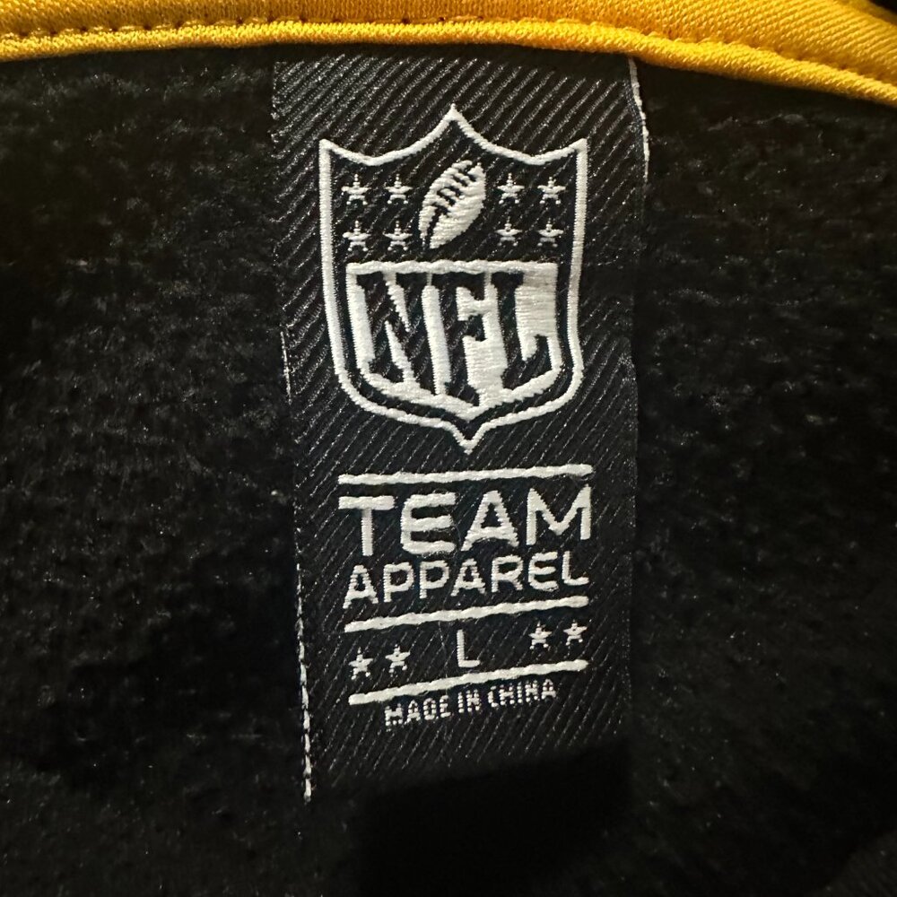 Pittsburgh Steelers Spell-out Men's Black Hoodie Sweater Size Large NFL Team App - Picture 4 of 5